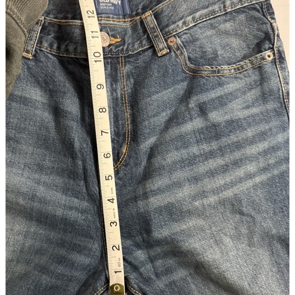 Old Navy Jeans Boy's Youth 16 Husky‎ Boot Cut Blue Adjustable Waist School